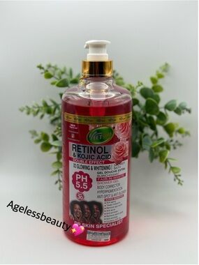 Vet Gold Retinol & Kojic Acid Body Wash - Pink